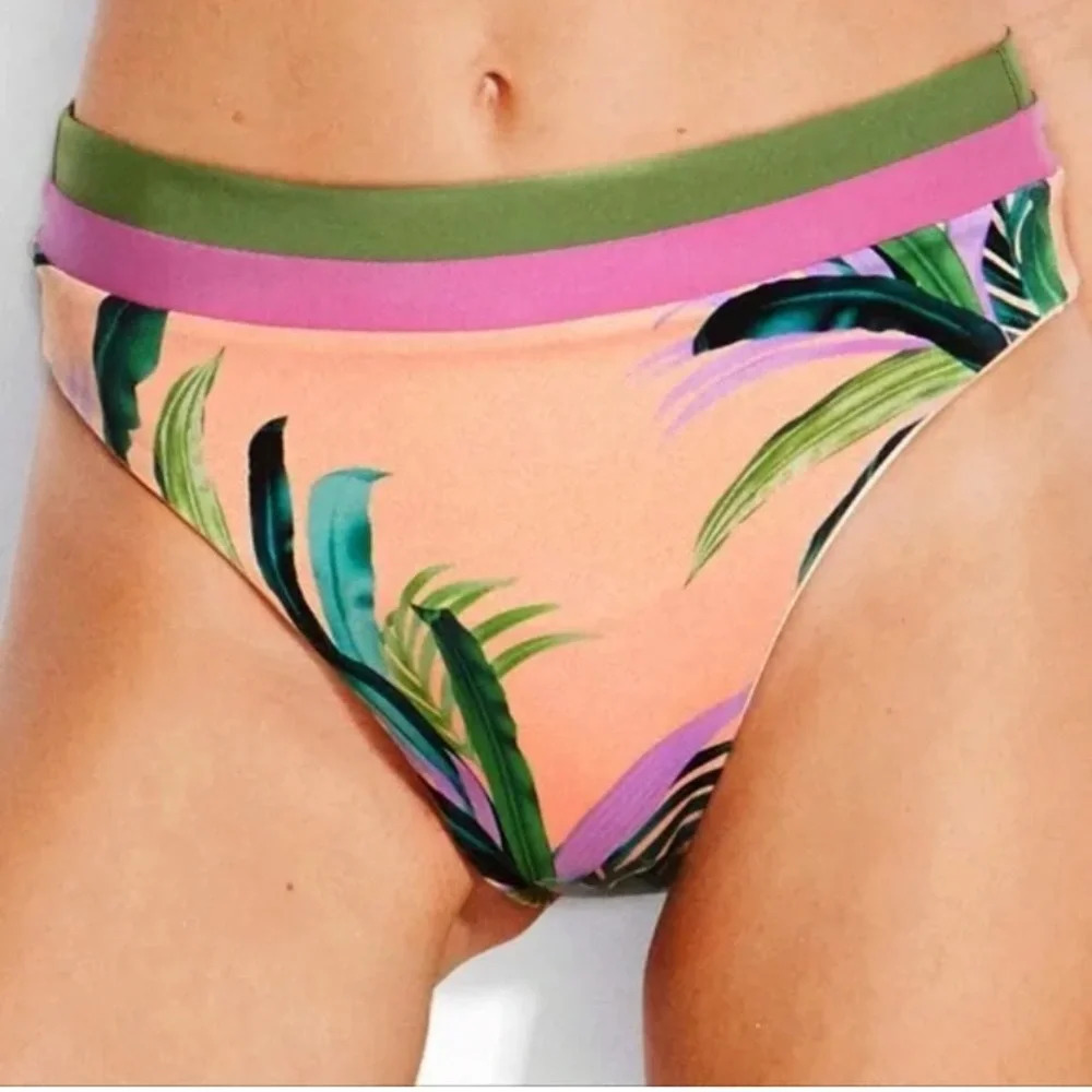 New! Seafolly las palmas reversible bikini bottoms 21602